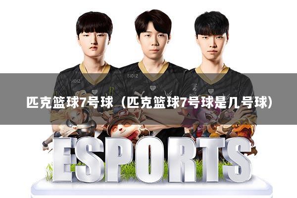 匹克篮球7号球（匹克篮球7号球是几号球）