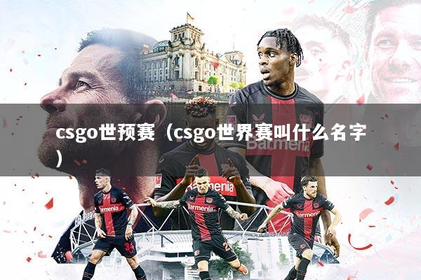 csgo世预赛（csgo世界赛叫什么名字）